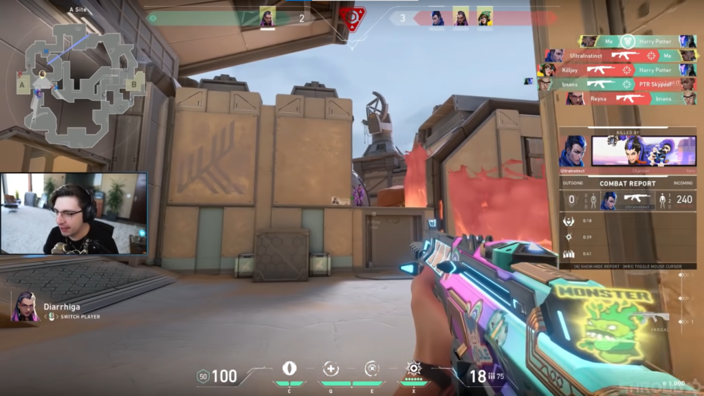 Twitch Streamer Shroud spielt Valorant